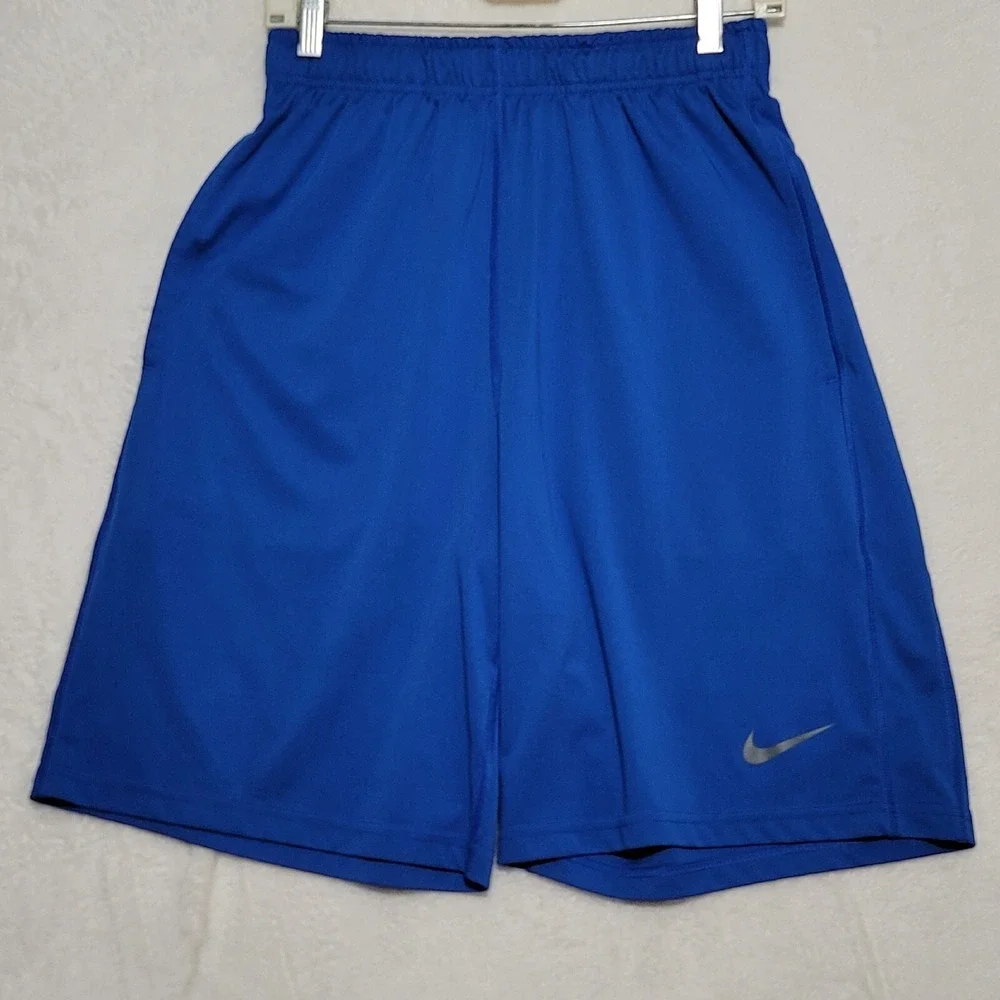 Nike Mens Shorts M Medium Blue Outdoors Athletic Lightweight Gym